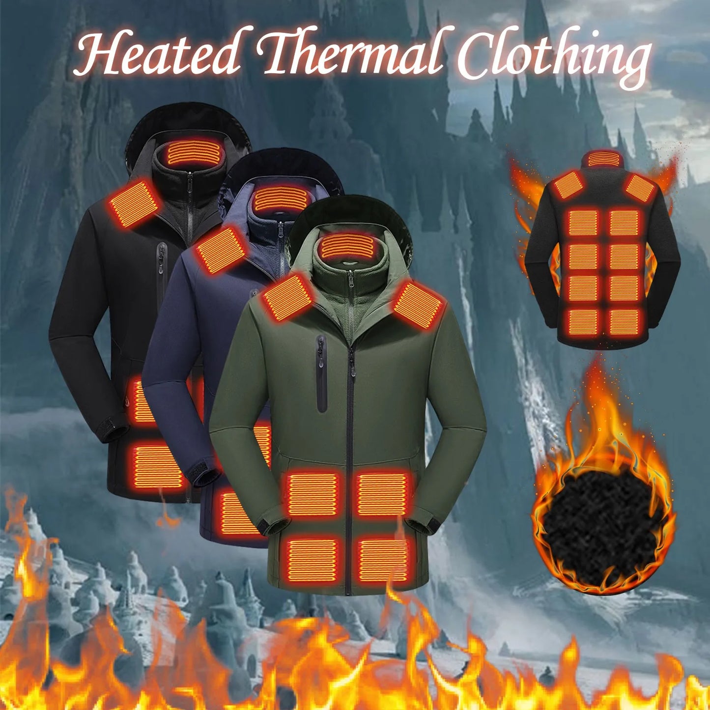 Electric Heated Winter Coat