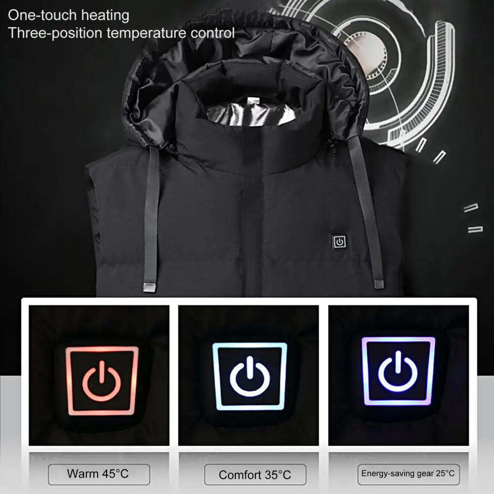 Electric Heated Hooded Vest