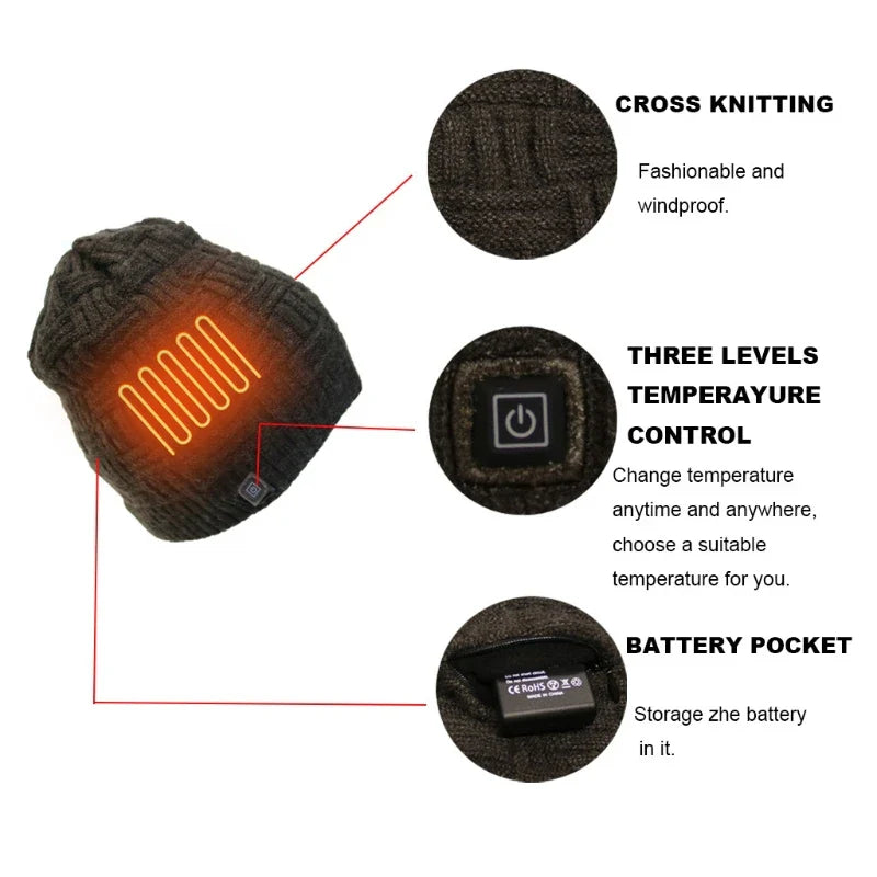 Electric Heated Beanie